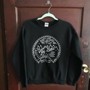 Black Gamma Phi Beta Crewneck